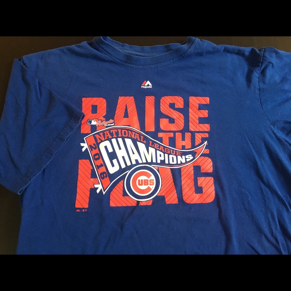 Majestic Chicago Cubs World Series t-shirt sz XLT